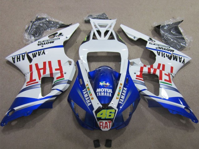 Compra Carenados Moto Yamaha YZF R1 2009-2011 - Blanco Azul Rojo Fiat Motul Dunlop 46