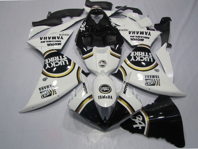 Compra Carenados Moto Yamaha YZF R1 2009-2011 - Blanco Negro Lucky Strike