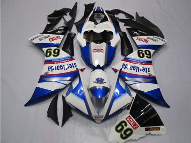 Compra Carenados Moto Yamaha YZF R1 2009-2011 - Blanco Azul Negro Sterilgarda SCALZ 69