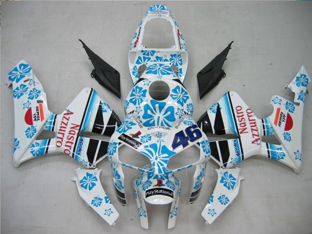 Compra Carenados Moto Honda CBR600RR 2005-2006 - Blanco Azul Rojo Nastro Azzurro 46