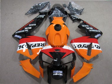 Compra Kits Carenados Moto Honda CBR600RR 2005-2006 - Naranja Blanco Rojo Negro Brillante Repsol