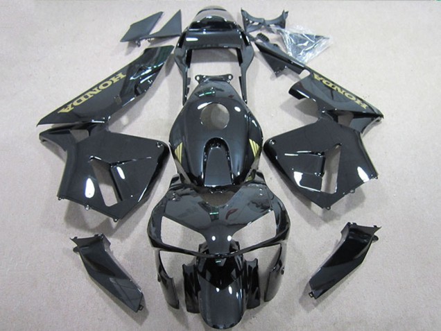 Compra Carenados Moto Honda CBR600RR 2005-2006 - Negro Brillante Oro Calcomanía