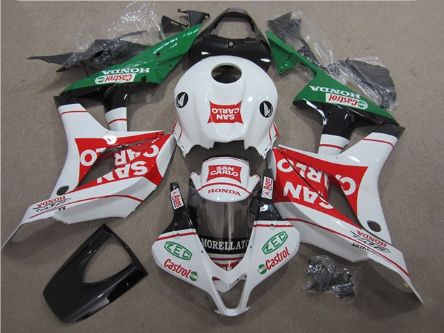 Compra Carenado Moto Honda CBR600RR 2007-2008 - Blanco Rojo Verde San Carlo