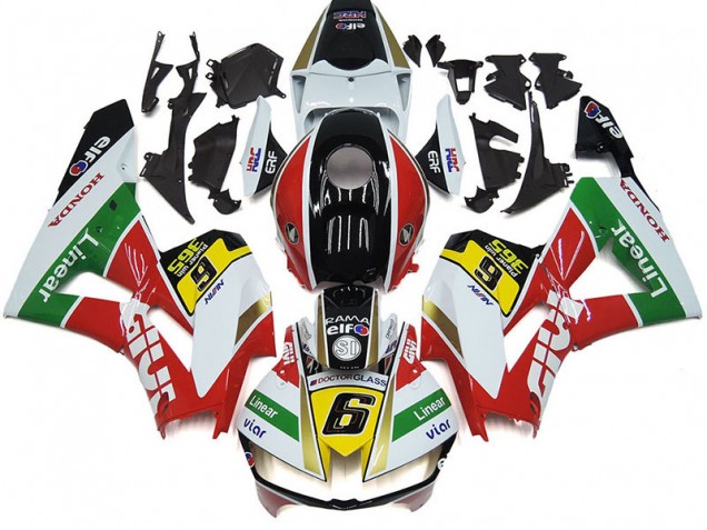 Compra Carenados Moto Honda CBR1000RR 2012-2016 - Blanco Rojo Amarillo Verde Líneaar Viar 6
