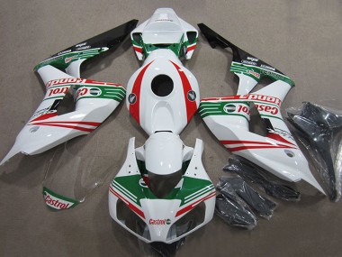 Compra Carenados Moto Honda CBR1000RR 2006-2007 - Blanco Rojo Verde Negro Brillante Castrol