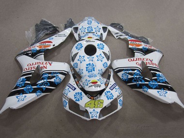 Compra Carenados Moto Honda CBR1000RR 2006-2007 - Blanco Azul Claro Negro Brillante Rojo Nastro Azzurro Repsol 46