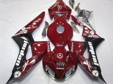 Compra Carenados Moto Honda CBR1000RR 2006-2007 - Rojo Granate Negro Brillante Blanco Jordan