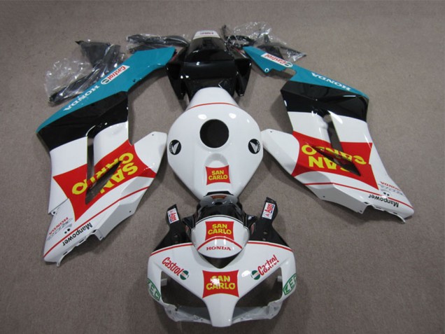 Compra Carenados Moto Honda CBR1000RR 2004-2005 - Blanco Rojo Azul Negro Brillante Amarillo San Carlo Castrol
