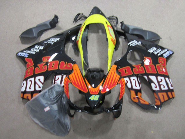 Compra Carenados Moto Honda CBR600 F4i 2004-2007 - Amarillo Naranja Negro Brillante Rossi 46