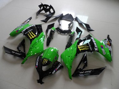 Compra Carenados Moto Kawasaki ZX300R 2013-2018 - Verde Negro Brillante Amarillo Elf Touch4 Monstruo