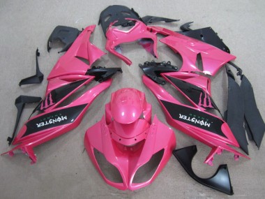 Compra Carenados Moto Kawasaki ZX6R 2009-2012 - Rosa Negro Monstruo