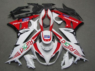 Compra Carenados Moto Kawasaki ZX6R 2009-2012 - Blanco Rojo Negro Rapid