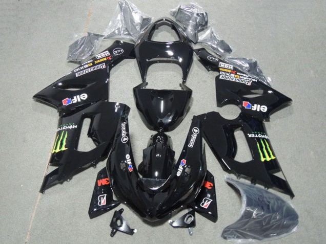 Compra Carenados Moto Kawasaki ZX6R 2005-2006 - Negro Brillante Verde Monstruo