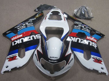 Compra Carenados Moto Suzuki GSXR 600 2001-2003 - Blanco Azul Rojo Negro Motul