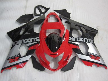 Compra Carenados Moto Suzuki GSXR 600 2004-2005 - Rojo Plata Negro Brillante