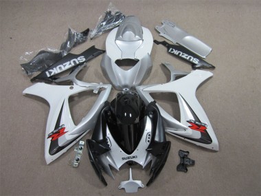 Compra Carenados Moto Suzuki GSXR 600 2006-2007 - Blanco Plata Negro Brillante Rojo