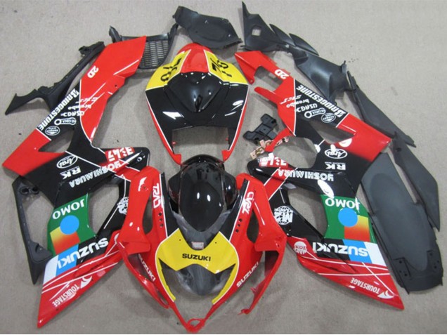 Compra Carenados Moto Suzuki GSXR 600 2006-2007 - Rojo Amarillo Verde Azul Negro JOMO