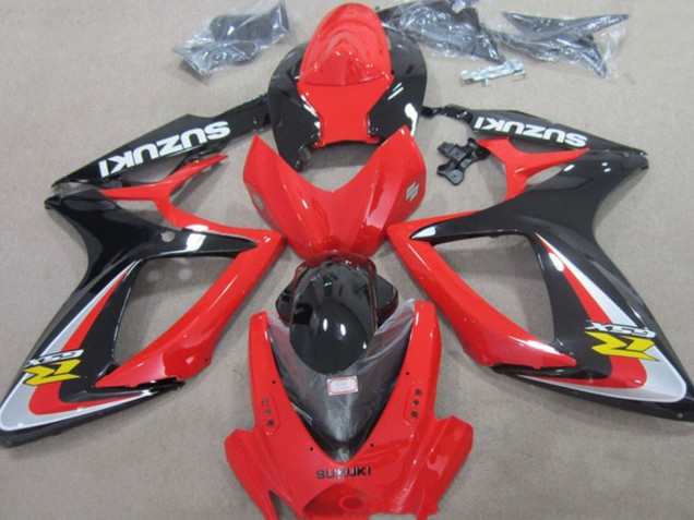 Compra Carenados Moto Suzuki GSXR 600 2006-2007 - Rojo Plata Negro Brillante Amarillo