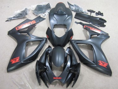 Compra Carenados Moto Suzuki GSXR 600 2006-2007 - Negro Mate Rojo Calcomanía