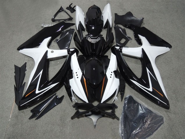 Compra Carenados Moto Suzuki GSXR 600 2008-2010 - Blanco Negro Brillante