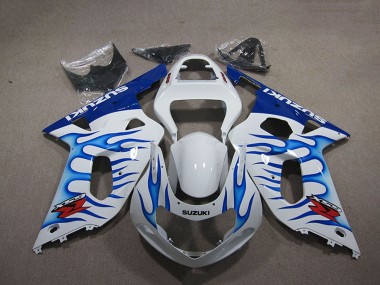 Compra Carenados Moto Suzuki GSXR 750 2001-2003 - Blanco Azul Llama