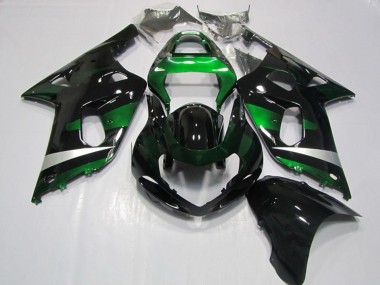 Compra Carenados Moto Suzuki GSXR 750 2001-2003 - Negro Brillante Verde Plata