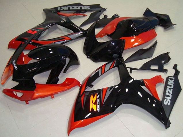 Compra Carenado Moto Suzuki GSXR 750 2006-2007 - Naranja Negro Brillante