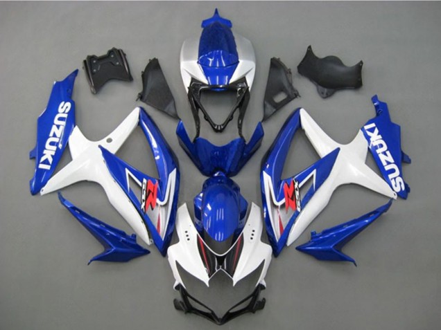 Compra Carenado Moto Suzuki GSXR 750 2008-2010 - Blanco Plata Azul Negro