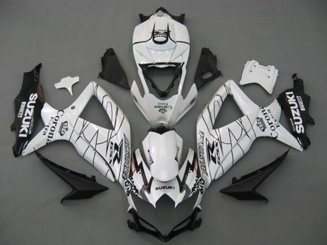 Compra Carenados Moto Suzuki GSXR 750 2008-2010 - Blanco Negro Corona Extra Alstare