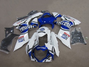 Compra Carenados Moto Suzuki GSXR 750 2011-2024 - Blanco Lucky Strike Motul