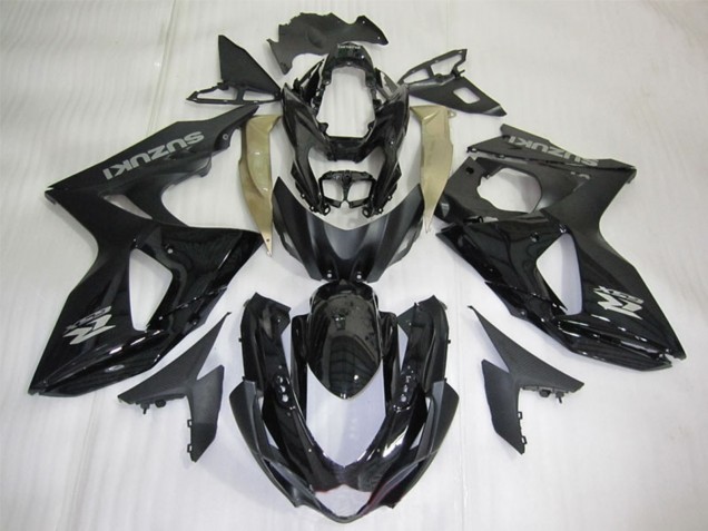 Compra Carenados Moto Suzuki GSXR 1000 2009-2016 - Negro Brillante Plata Calcomanía