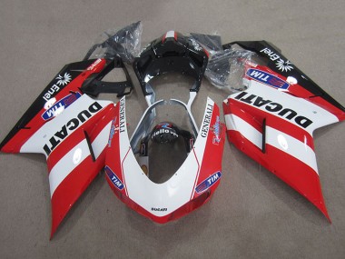Compra Carenados Moto Ducati 1098 2007-2014 - Rojo Blanco Negro Generali Tim