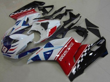 Compra Carenados Moto Ducati 1098 2007-2014 - Blanco Rojo Negro Azul Corse 69