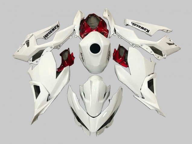 Compra Carenados Moto Kawasaki EX400 2018-2024 - Blanco Rojo Negro