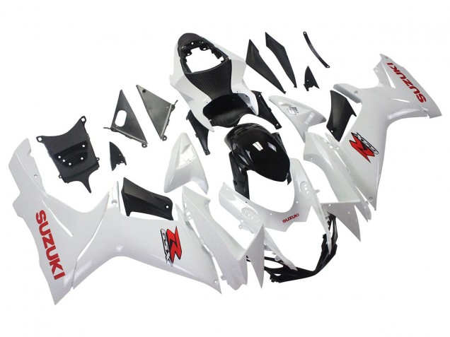 Compra Carenados Moto Suzuki GSXR 600/750 2011-2024 - Blanco Negro Brillante Rojo Calcomanía