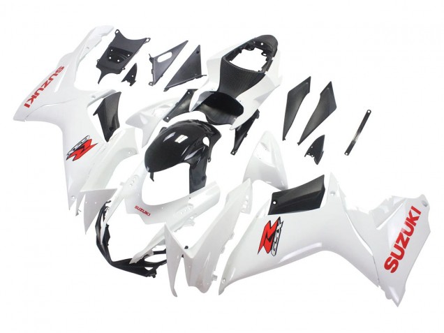 Compra Carenados Moto Suzuki GSXR 600/750 2011-2024 - Blanco Negro Brillante Rojo Calcomanía