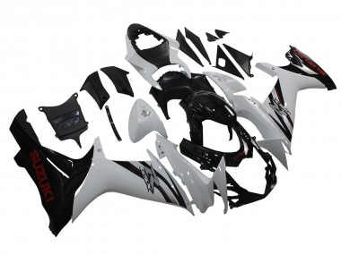 Compra Carenados Moto Suzuki GSXR 600/750 2011-2024 - Blanco Negro Brillante