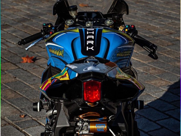 Compra Carenados Moto Yamaha YZF R1 2015-2019 - Azul Amarillo Tiburón