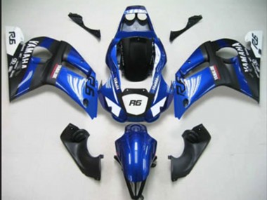 Compra Carenados Moto Yamaha YZF 600 R6 1998-2002 - Azul Blanco Negro Mate
