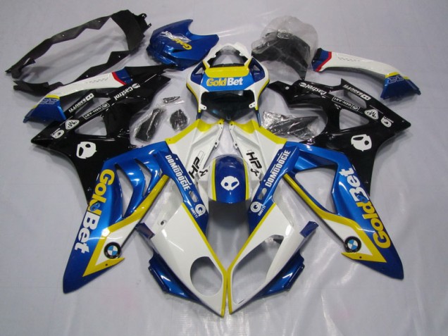 Moto Plástica BMW S1000RR 09-14 - Azul Blanco GoldBet Moto Plástica BMW S1000RR 09-14 - Azul Blanco GoldBet