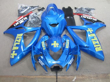 Moto Plástica Suzuki GSXR 750 K6 06-07 - Azul Amarillo Rizla