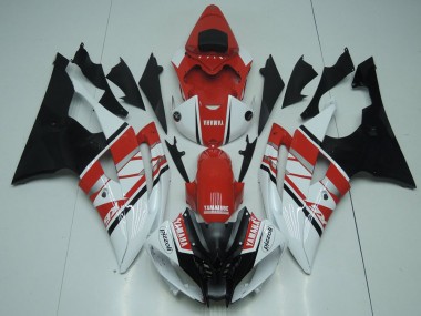 Moto Plástica Yamaha R6 08-16 - Rojo Blanco Negro
