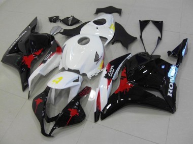 Moto Plástico Honda CBR 600 RR 09-12 - Negro Rojo Blanco