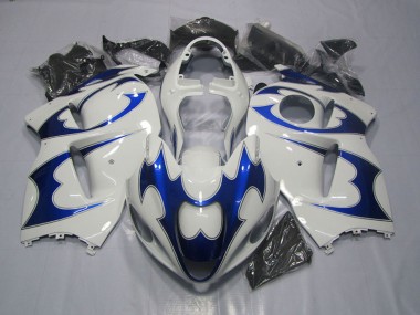 Moto Plástico Suzuki GSXR 1300 Hayabusa 96-07 - Blanco Azul