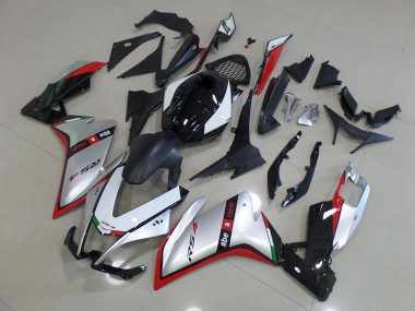 Plástica Moto Aprilia RS4 50 125 11-18 - Negro Plata Rojo