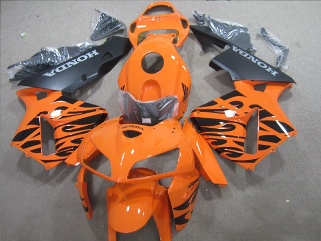 Plástica Moto Honda CBR 600 RR 05-06 - Naranja Negro Plástica Moto Honda CBR 600 RR 05-06 - Naranja Negro