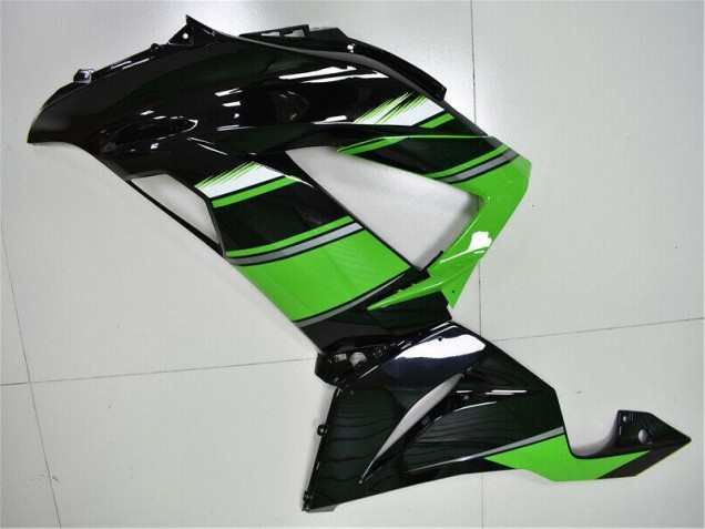 Plástica Moto Kawasaki ZX6R 13-18 - Verde Negro Plástica Moto Kawasaki ZX6R 13-18 - Verde Negro