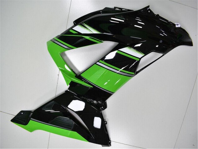 Plástica Moto Kawasaki ZX6R 13-18 - Verde Negro Plástica Moto Kawasaki ZX6R 13-18 - Verde Negro