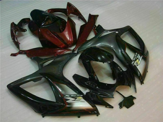 Plástica Moto Suzuki GSXR 600 / 750 K6 06-07 - Negro Rojo Plástica Moto Suzuki GSXR 600 / 750 K6 06-07 - Negro Rojo