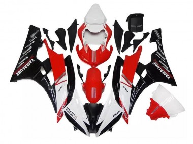 Plástica Moto Yamaha R6 06-07 - Blanco Rojo Negro